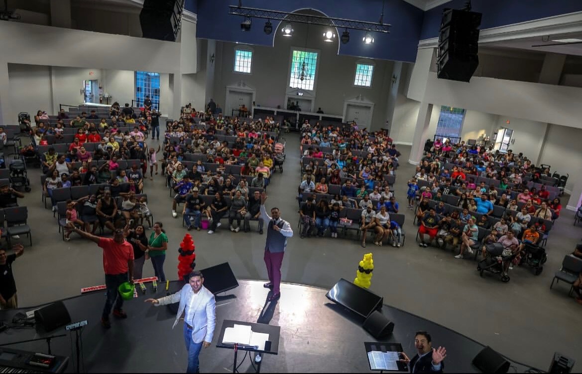 Packed auditorium